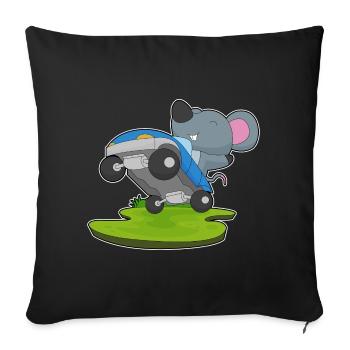 Mouse Auto - Sofa pillowcase 17,3'' x 17,3'' (45 x 45 cm) - black - Front