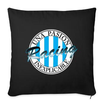 La course est une passion inexplicable - Housse de coussin décorative 45 x 45 cm - noir - Devant