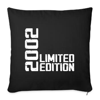 Legendär seit 2002 Geburtstagsgeschenk 2002 - Sofakissenbezug 45 x 45 cm - Schwarz - Vorne