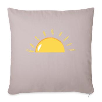 Sunshine - Sofa pillowcase 17,3'' x 17,3'' (45 x 45 cm) - light taupe - Front