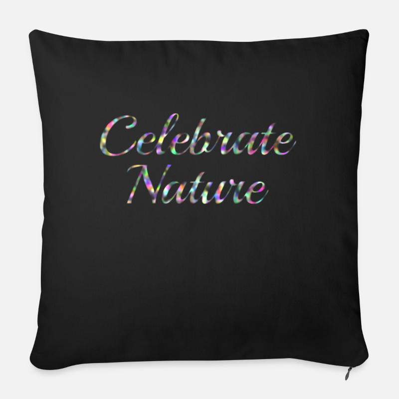 Celebrate Nature - Sofakissenbezug 45 x 45 cm - Schwarz