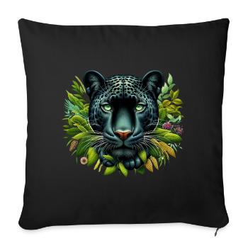 Panther - Sofakissenbezug 45 x 45 cm - Schwarz - Vorne