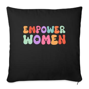Empower Women - Sofakissenbezug 45 x 45 cm - Schwarz - Vorne