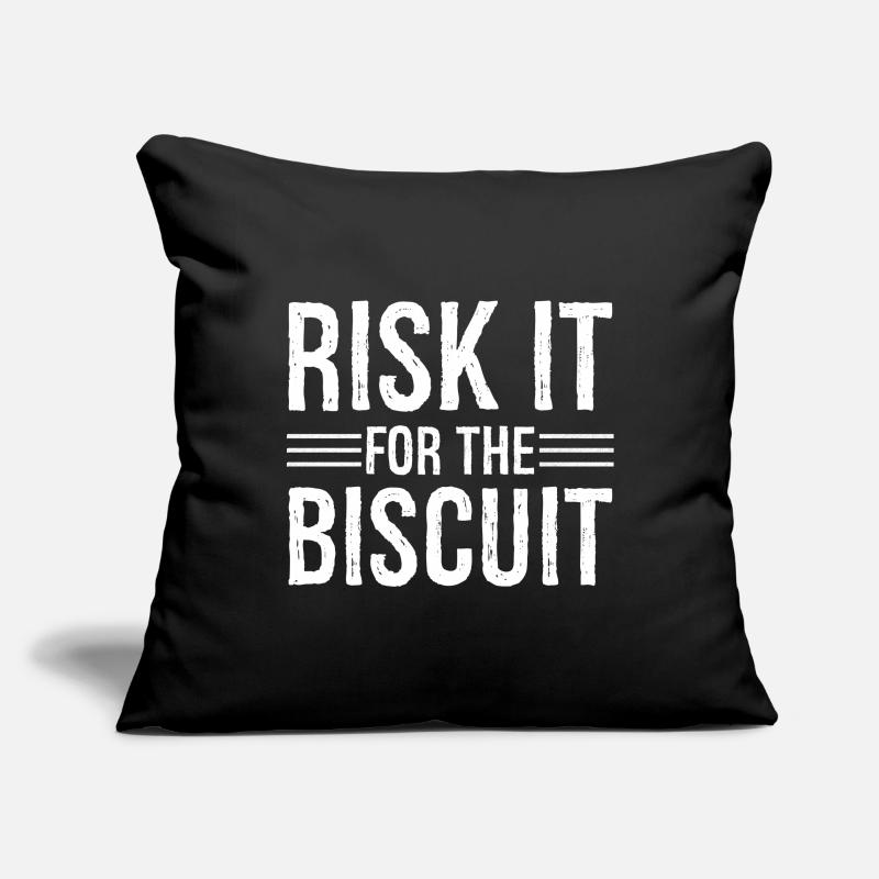 risk it for the biscuit Sofa pillowcase 17,3'' x 17,3'' (45 x 45 cm)