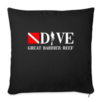 Dive - Great Barrier Reef - Australia - Sofakissenbezug 45 x 45 cm - Schwarz - Vorne