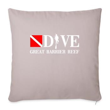 Dive - Great Barrier Reef - Australia - Sofakissenbezug 45 x 45 cm - helles Taupe - Vorne