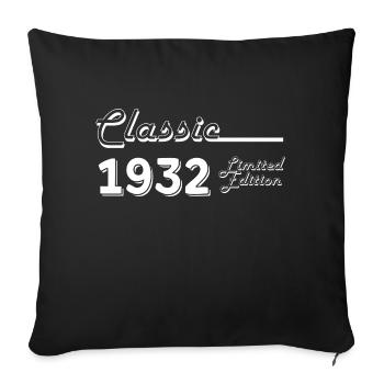 Classic 1932 édition limitée - Housse de coussin décorative 45 x 45 cm - noir - Devant