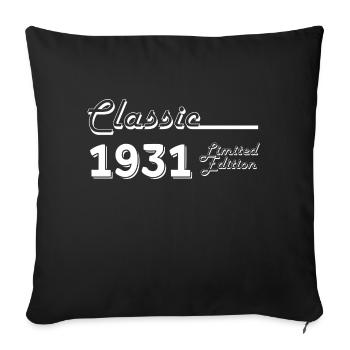 Classic 1931 édition limitée - Housse de coussin décorative 45 x 45 cm - noir - Devant