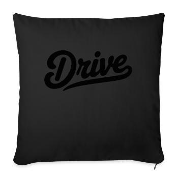 COOL TSHIRT, DRIVE - Sofa pillowcase 17,3'' x 17,3'' (45 x 45 cm) - black - Front