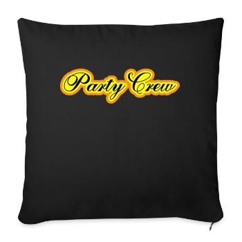 Équipe de fête - Housse de coussin décorative 45 x 45 cm - noir - Devant