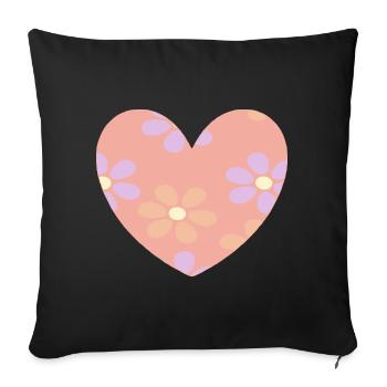 Cadeau pour la fête des mères : Idée de cadeau pour la fête des mères - Housse de coussin décorative 45 x 45 cm - noir - Devant