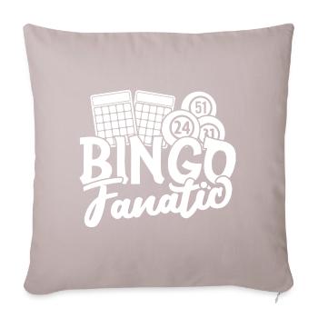 Joueur de bingo fanatique bingo - Housse de coussin décorative 45 x 45 cm - taupe clair - Devant