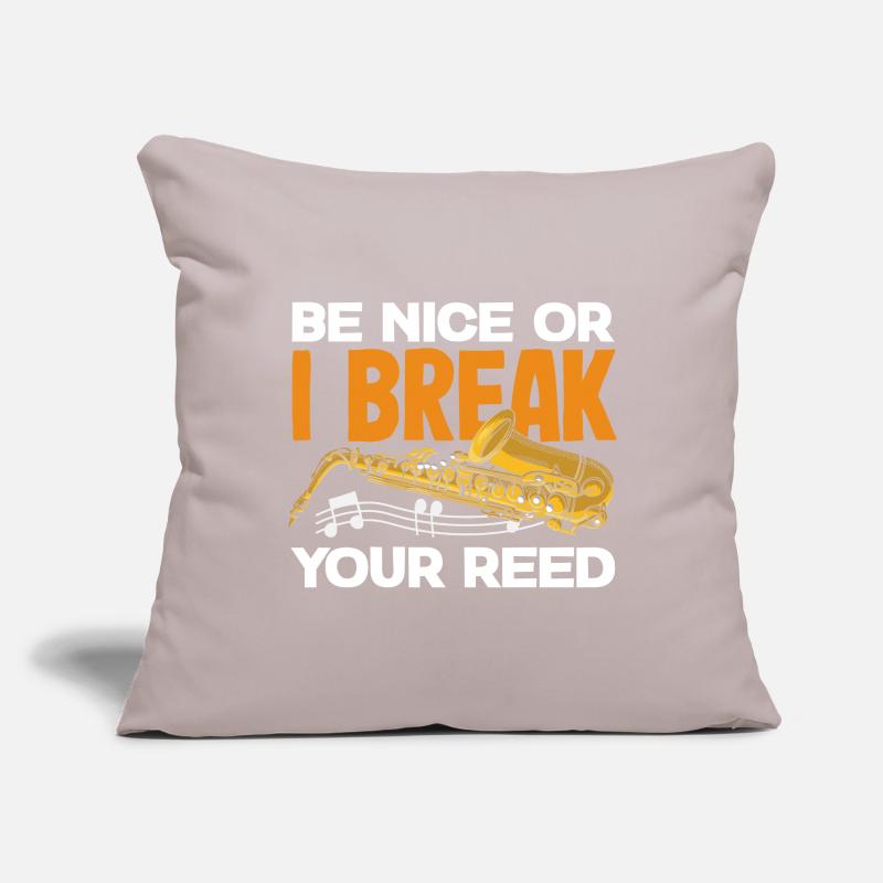 Saxophone Sofa pillowcase 17,3'' x 17,3'' (45 x 45 cm)
