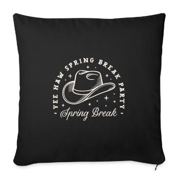 Spring break girls night party cosmic cowgirls - Sofa pillowcase 17,3'' x 17,3'' (45 x 45 cm) - black - Front