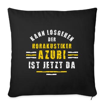 Formation en formation pour acousticiens en aide auditive - Housse de coussin décorative 45 x 45 cm - noir - Devant
