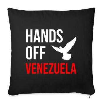 TOUCHE PAS AU VENEZUELA - Housse de coussin décorative 45 x 45 cm - noir - Devant