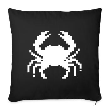 Pixelkrabben-Design - Sofakissenbezug 45 x 45 cm - Schwarz - Vorne
