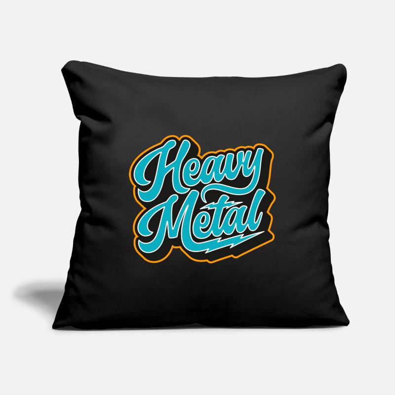 Heavy Metal Retro Script Sofa pillowcase 17,3'' x 17,3'' (45 x 45 cm)