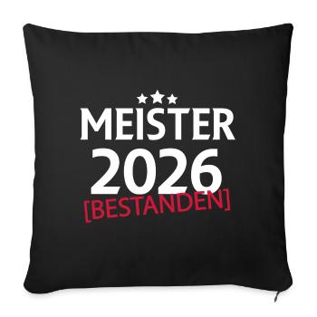 Champion 2026 - Housse de coussin décorative 45 x 45 cm - noir - Devant