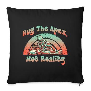Hue The Apex Not Reality - Sofa pillowcase 17,3'' x 17,3'' (45 x 45 cm) - black - Front