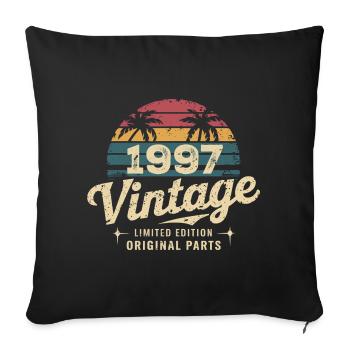 Génial depuis 1997 cadeau anniversaire 1997 - Housse de coussin décorative 45 x 45 cm - noir - Devant
