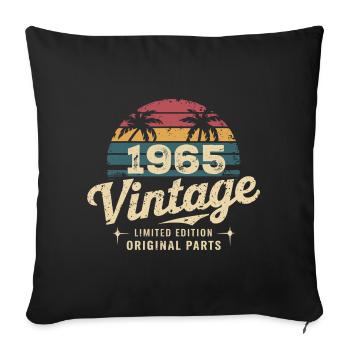 Awesome Since 1965 1965 Birthday Gift - Sofa pillowcase 17,3'' x 17,3'' (45 x 45 cm) - black - Front