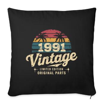 Awesome Since 1991 1991 Birthday Gift - Sofa pillowcase 17,3'' x 17,3'' (45 x 45 cm) - black - Front