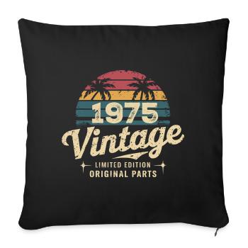 Awesome Since 1975 1975 Birthday Gift - Sofa pillowcase 17,3'' x 17,3'' (45 x 45 cm) - black - Front
