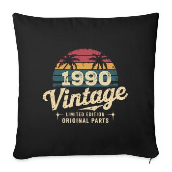 Awesome Since 1990 1990 Birthday Gift - Sofa pillowcase 17,3'' x 17,3'' (45 x 45 cm) - black - Front