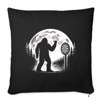 Bigfoot Darts - Sofa pillowcase 17,3'' x 17,3'' (45 x 45 cm) - black - Front