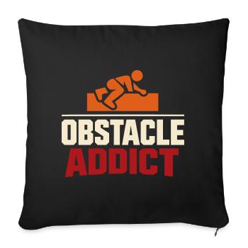 Obstacle Course Racer Obstacle Course Ocr - Sofa pillowcase 17,3'' x 17,3'' (45 x 45 cm) - black - Front