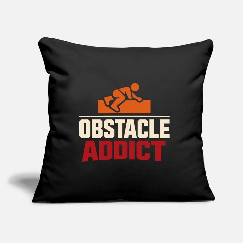 Parcours d’obstacles Course d’obstacles OCR Housse de coussin décorative 45 x 45 cm
