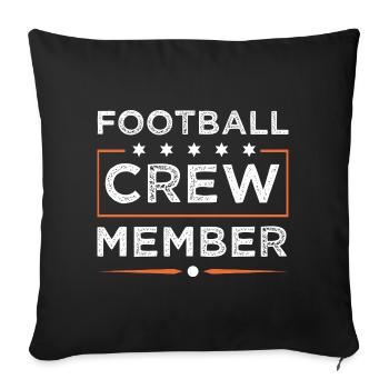 Équipe de football - Housse de coussin décorative 45 x 45 cm - noir - Devant