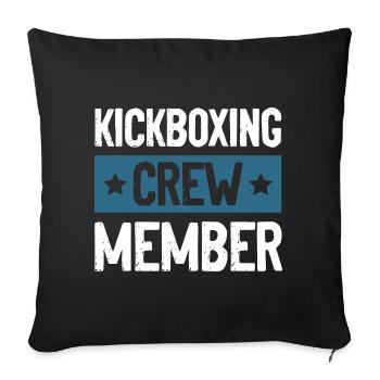 Équipe de kickboxing - Housse de coussin décorative 45 x 45 cm - noir - Devant