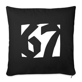 67 Minimal Streetwear Trend Design - Sofa pillowcase 17,3'' x 17,3'' (45 x 45 cm) - black - Front