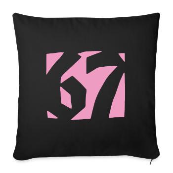 67 Minimal Streetwear Trend Design - Sofakissenbezug 45 x 45 cm - Schwarz - Vorne