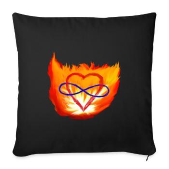 Polyamory - Sofakissenbezug 45 x 45 cm - Schwarz - Vorne