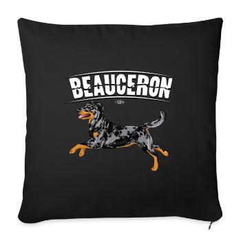 beauceron - Sofakissenbezug 45 x 45 cm - Schwarz - Vorne