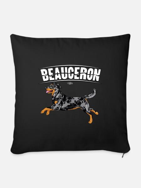 Beauceron - Housse de coussin décorative 45 x 45 cm - noir