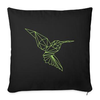 Eisvogel - Sofakissenbezug 45 x 45 cm - Schwarz - Vorne