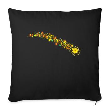 Extrême étoile filante - Housse de coussin décorative 45 x 45 cm - noir - Devant