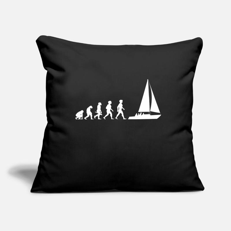 Voilier d'évolution voilier Housse de coussin décorative 45 x 45 cm