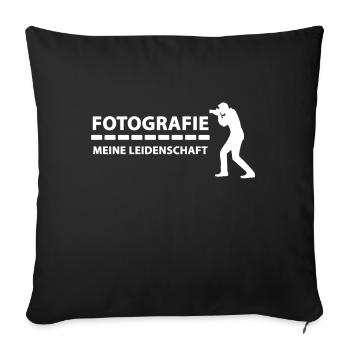 Passionate photography - Sofa pillowcase 17,3'' x 17,3'' (45 x 45 cm) - black - Front