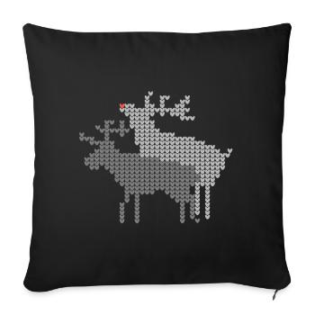 Rennes gays - Housse de coussin décorative 45 x 45 cm - noir - Devant