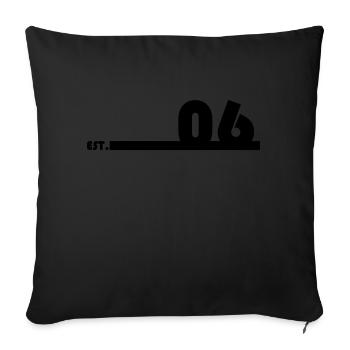 06_Black_Bauhaus93 - Sofakissenbezug 45 x 45 cm - Schwarz - Vorne