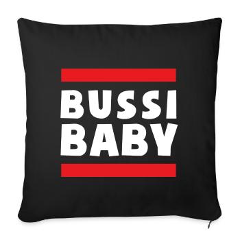 Bussi Baby Party - Sofakissenbezug 45 x 45 cm - Schwarz - Vorne