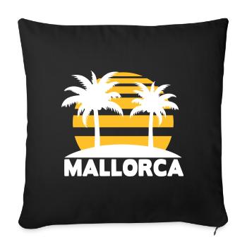 Mallorca - Sofa pillowcase 17,3'' x 17,3'' (45 x 45 cm) - black - Front