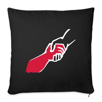 solidarity3 - Sofakissenbezug 45 x 45 cm - Schwarz - Vorne