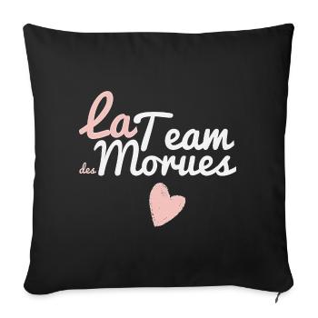 Das Team von Monues Rose - Sofakissenbezug 45 x 45 cm - Schwarz - Vorne