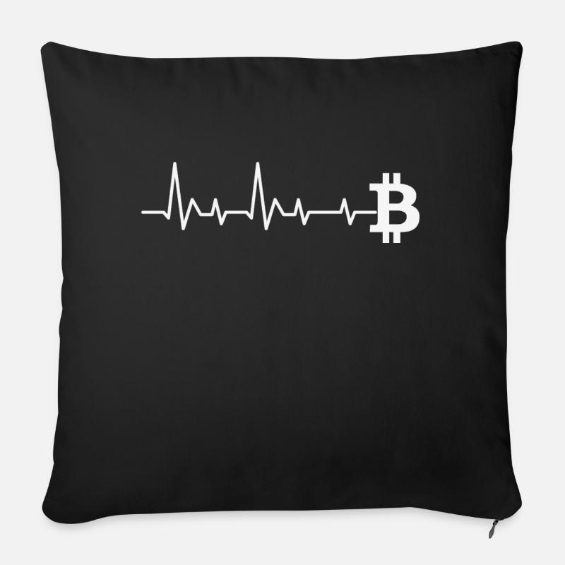 Bitcoin btc Blockchain spruch männer design - Sofakissenbezug 45 x 45 cm - Schwarz
